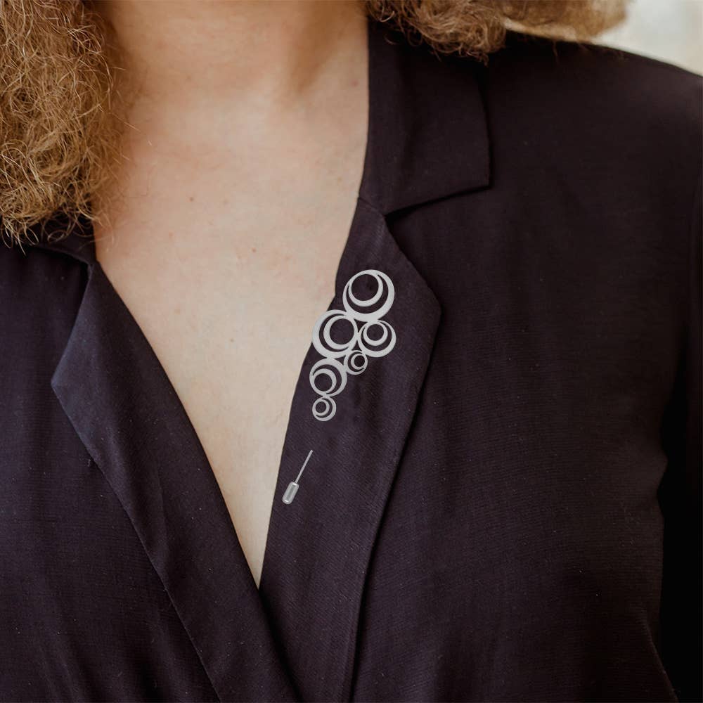 RAS - Wholesale Brooch - Adele Silver Plated Brooch1