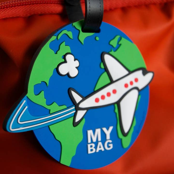 Mary Ellis - Wholesale Luggage Tag - Airplane 3-D Luggage Tag | Fun Bag Tag | Suitcase ID Tag