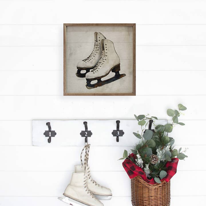 Kendrick Home - Wholesale Art Print - White Ice Skates