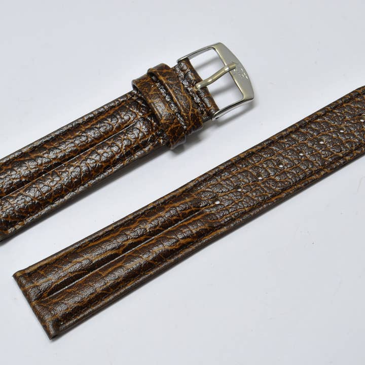 20mm Grain bruin lederen horlogeband voor wholesale door BRACELETS MONTRE ACH