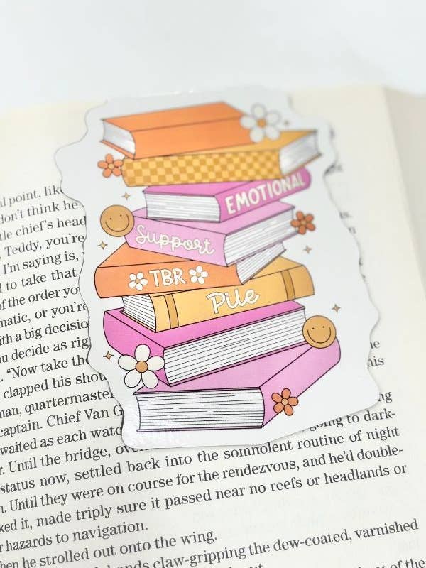 Emotional Support TBR Pile Magnetic Bookmark for wholesale by 1st Allie
