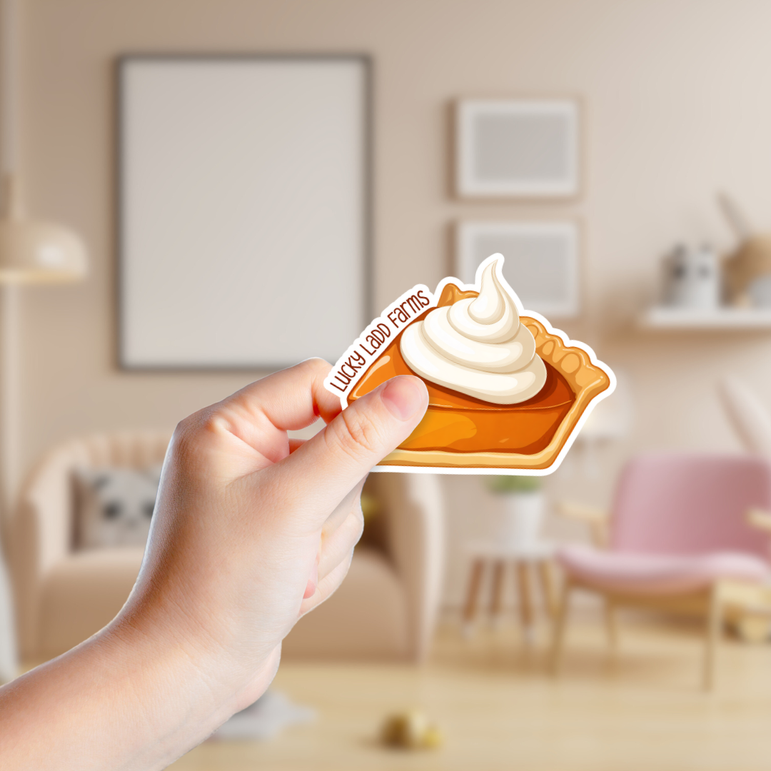Shoreline Summit – wholesale Sticker – Pumpkin Pie Slice Custom Sticker1