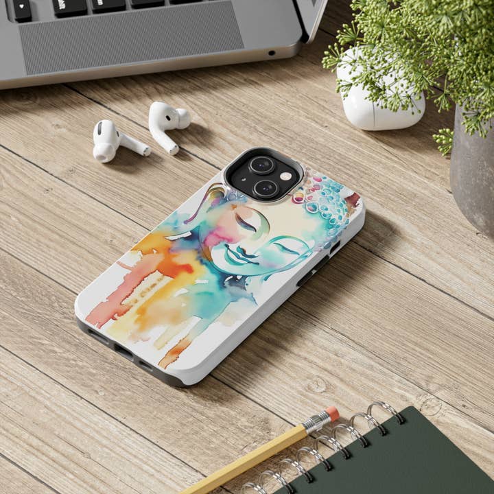 Art Essential - Wholesale Telefoonhoesje - Dames - Buddha Jay watercolor stoere telefoonhoesjes van Art Essential17