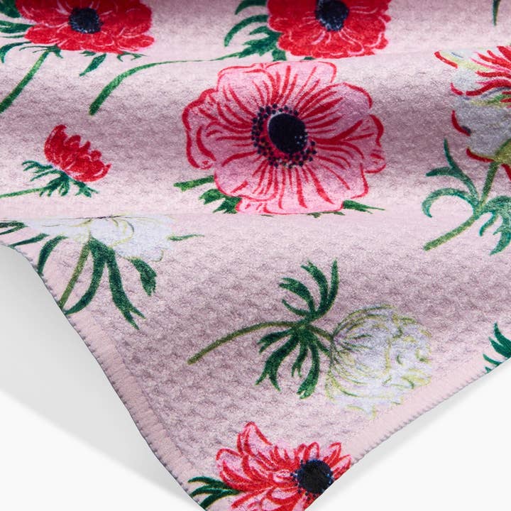 Geometry - Wholesale Tea Towel - Anemone Garden Flowers Bar Towel