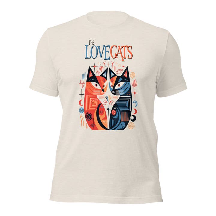 The Alley Clothing Co. - Venta al por mayor Camiseta serigrafiada - Mujer - "La canción 'The LoveCats' de The Cure inspira la moda"