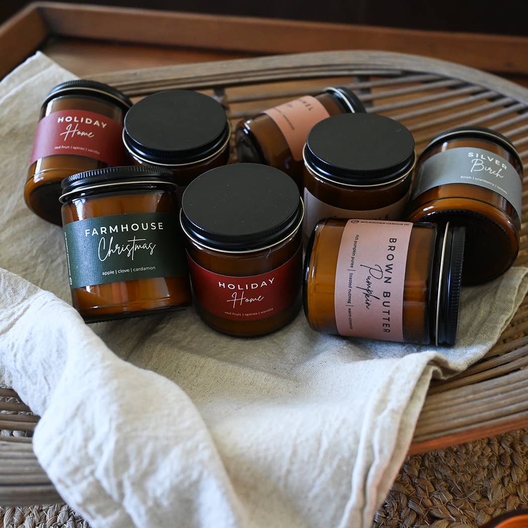 Milkhouse Candle Company - Wholesale Jar/Filled Candle - Rake, Pile, Leap | 7 oz Classic Statement Candle8