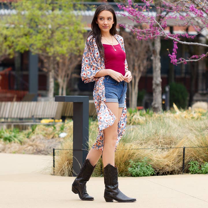 Your Fashion Wholesale - Wholesale Kimono - Women's - Patchwork Print Duster0