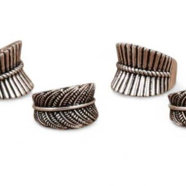 Fern Pattern Statement Ring for wholesale by Pink House Imports