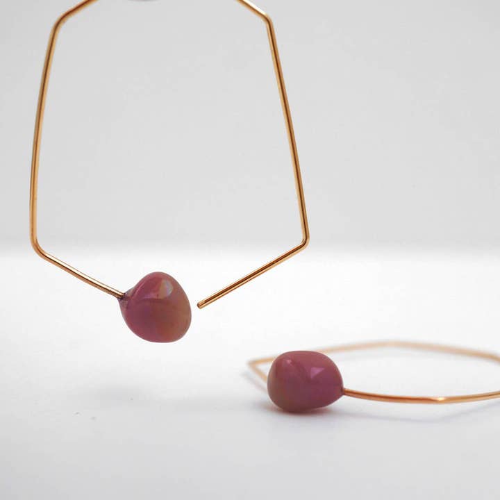 Geometry Mittlere Hex-Ohrringe für den Großhandel von Verre Modern