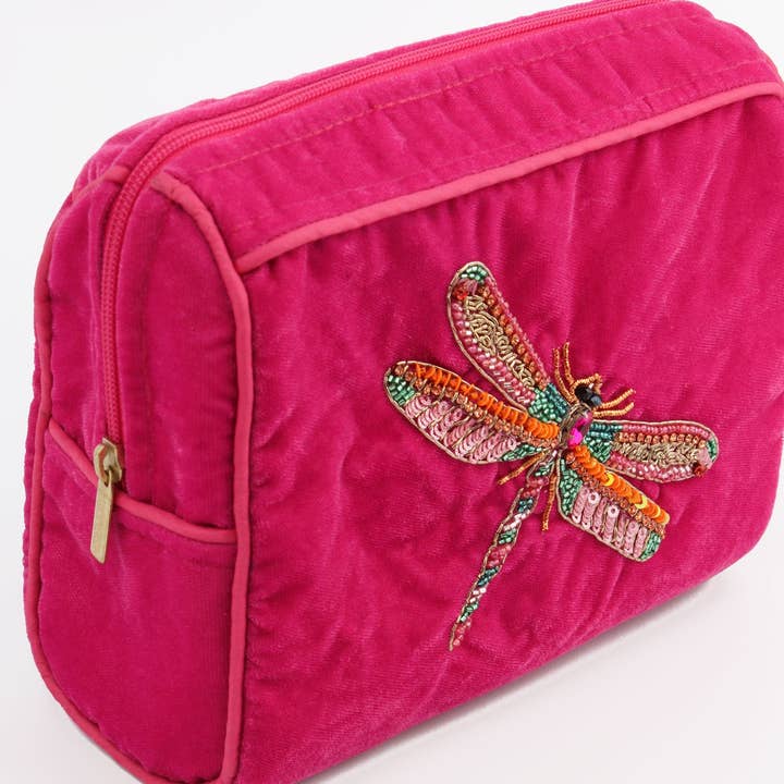 My Doris - Wholesale Pouch - Women's - PINK DRAGONFLY MEDIUM POUCH1
