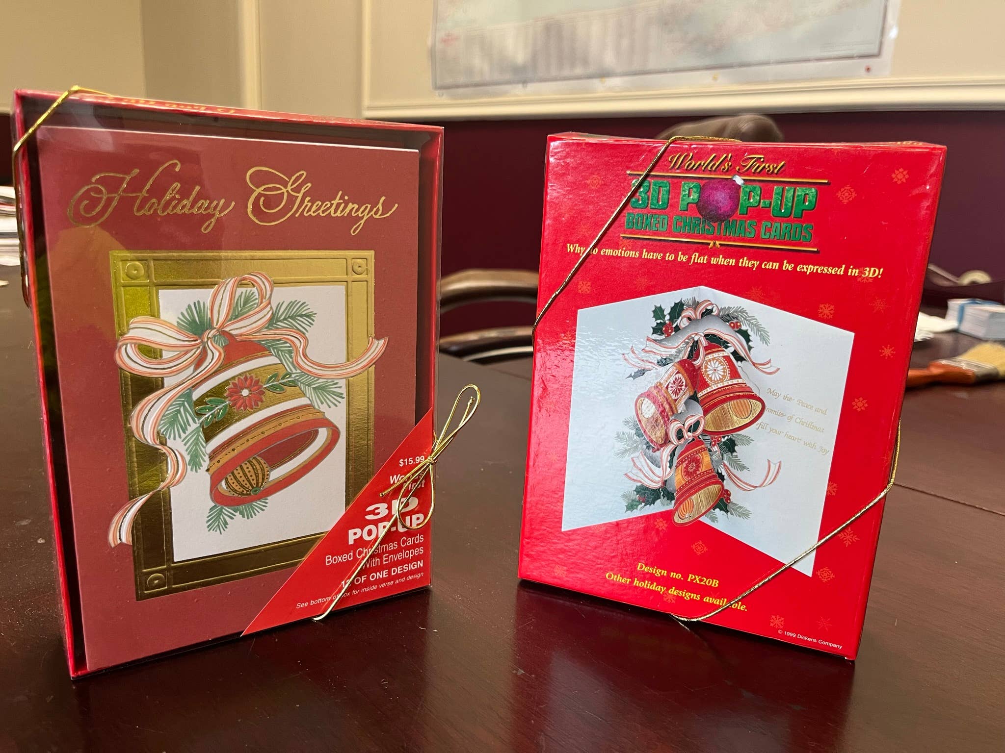 DICKENS INC. - Vente Cartes de Noël - Cartes de Noël en boîte pop-up 3D | ABX24B3