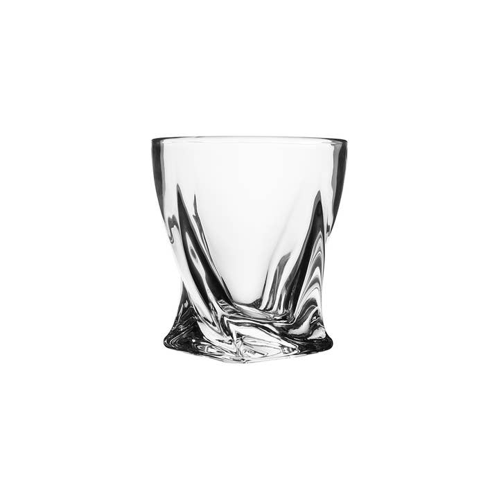 Boker-Tov Shalom - Wholesale Decanter - Abstract Design Crystal Decanter Set of 6 Cups