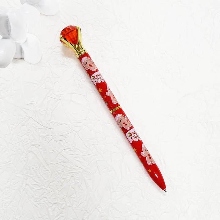 Assorted Color Christmas Diamond Pen for wholesale on Faire
