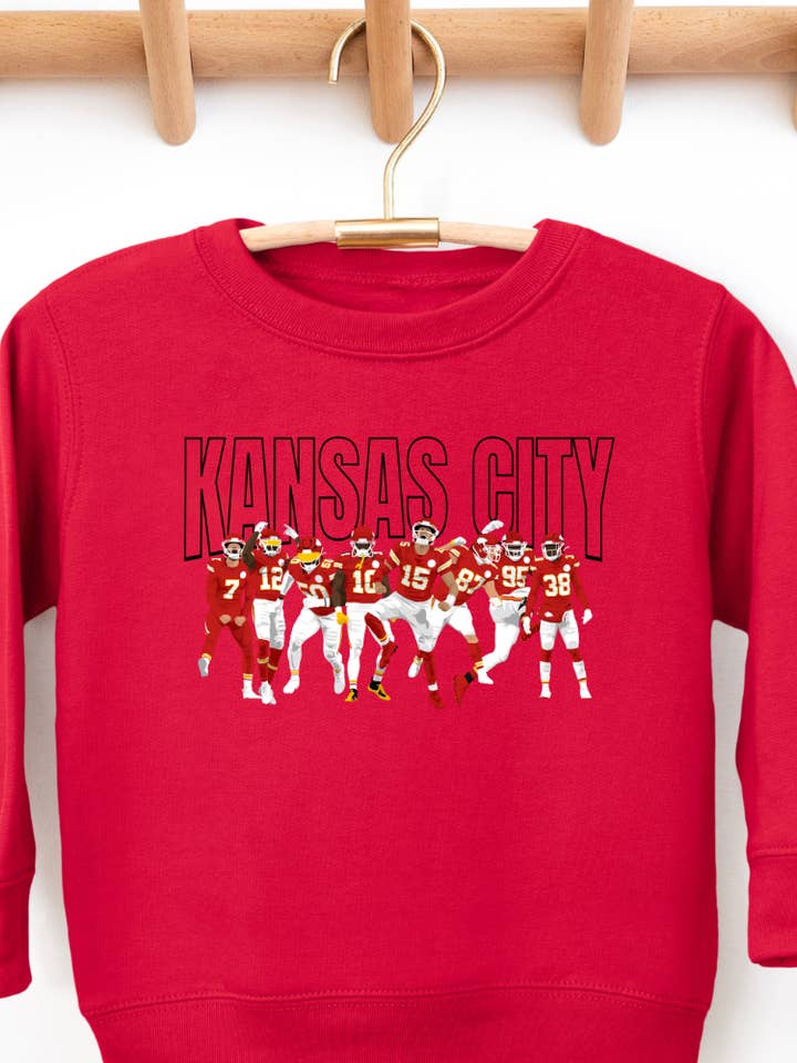 Sweatshirt graphique pour tout-petit de l'équipe des Kansas City Chiefs pour la vente par Uncommon Label