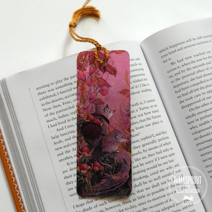 Nimasprout - Wholesale Bookmark - Berry Harvesters - Bookmark with Tassel2