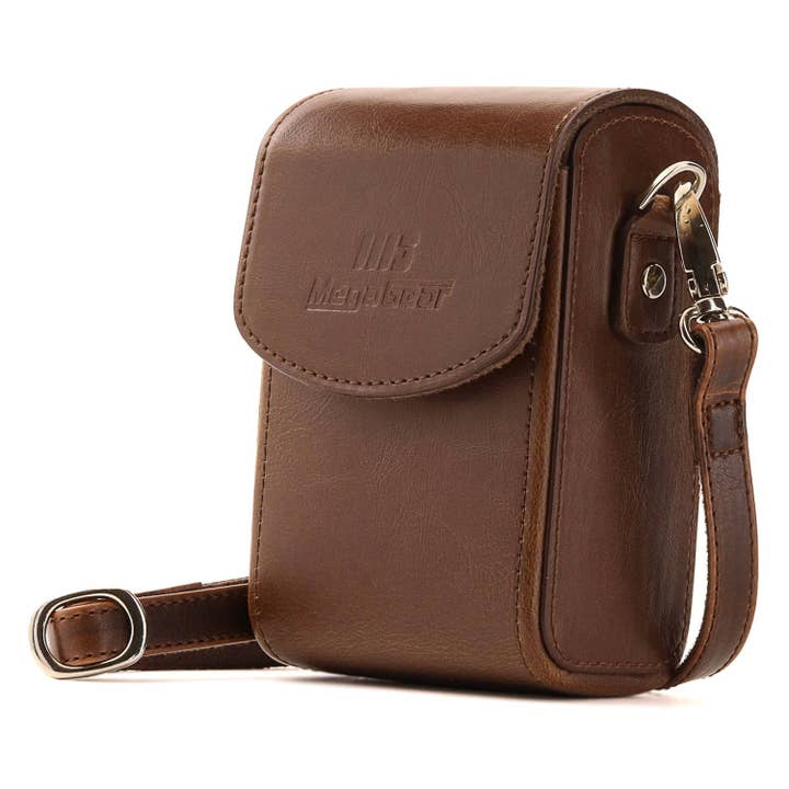 Londo - Venta al por mayor Bandolera - Mujer - Funda de cuero con correa para cámara MegaGear Nikon Coolpix A1000, A900