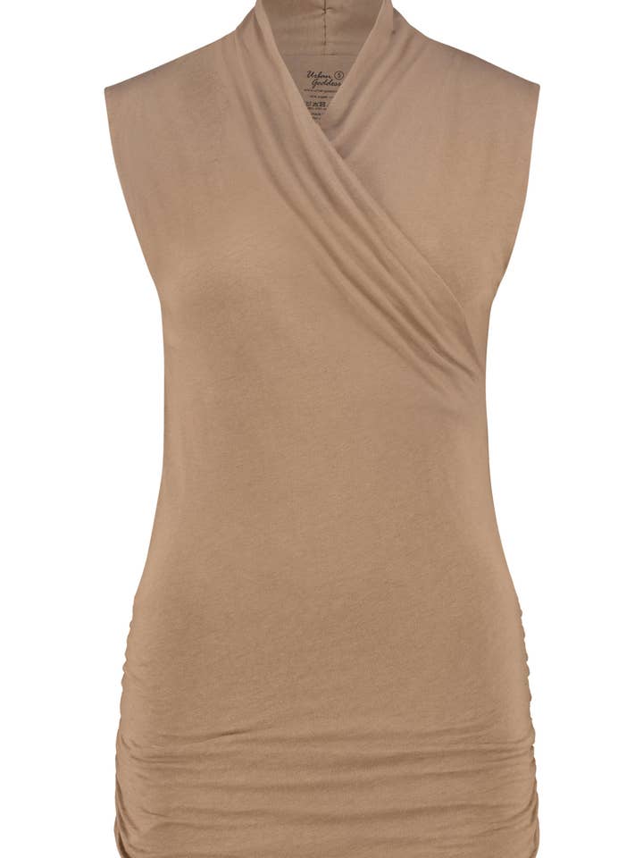 Urban Goddess - Venta al por mayor Camiseta deportiva - Mujer - Top de yoga Good Karma - Cacao Inca