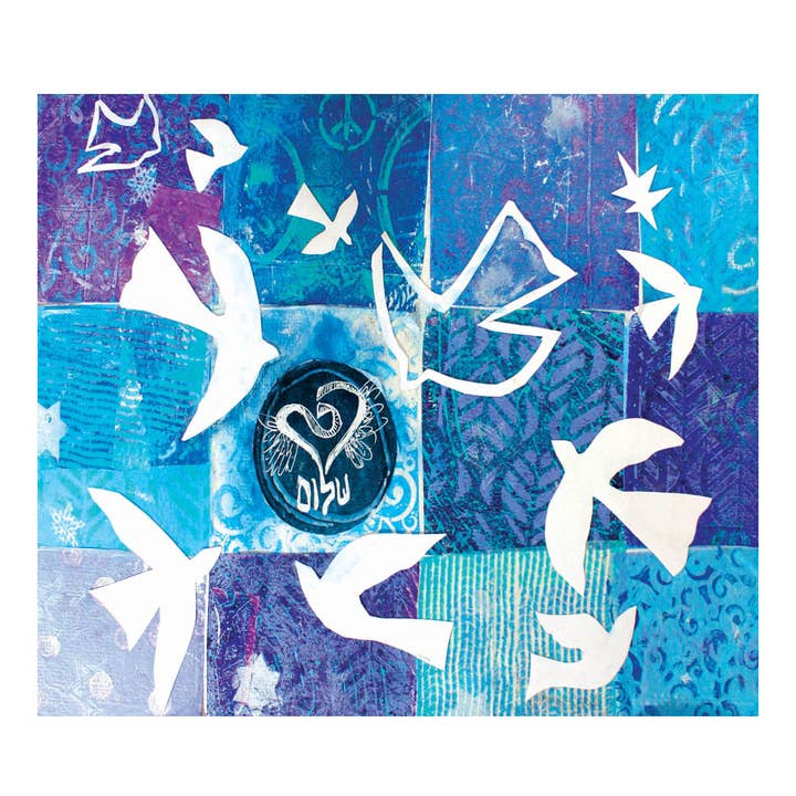 108_Flight of Matisse's Doves Jewish Sympathy Card for wholesale by Another Creation by Michele Pulver, LLC