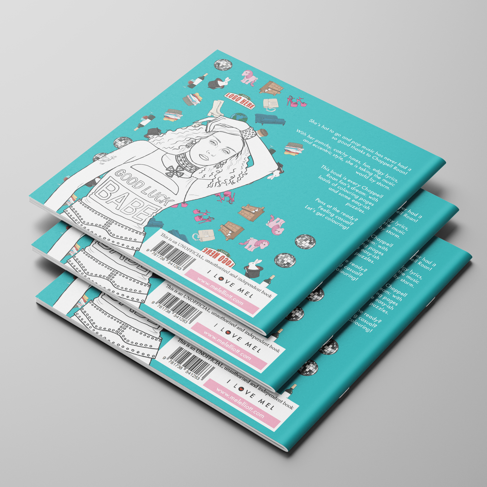 I Love Mel - Wholesale Coloring & Activity Book - Adult - Colour Me Good Chappell Roan - Chappell Roan coloring book2