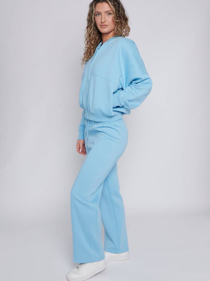 AX Labels - Wholesale Top & Pant Set (NOT Loungewear) - Women's - Oversized Bomber Style Fleece Zipper Co-ord15