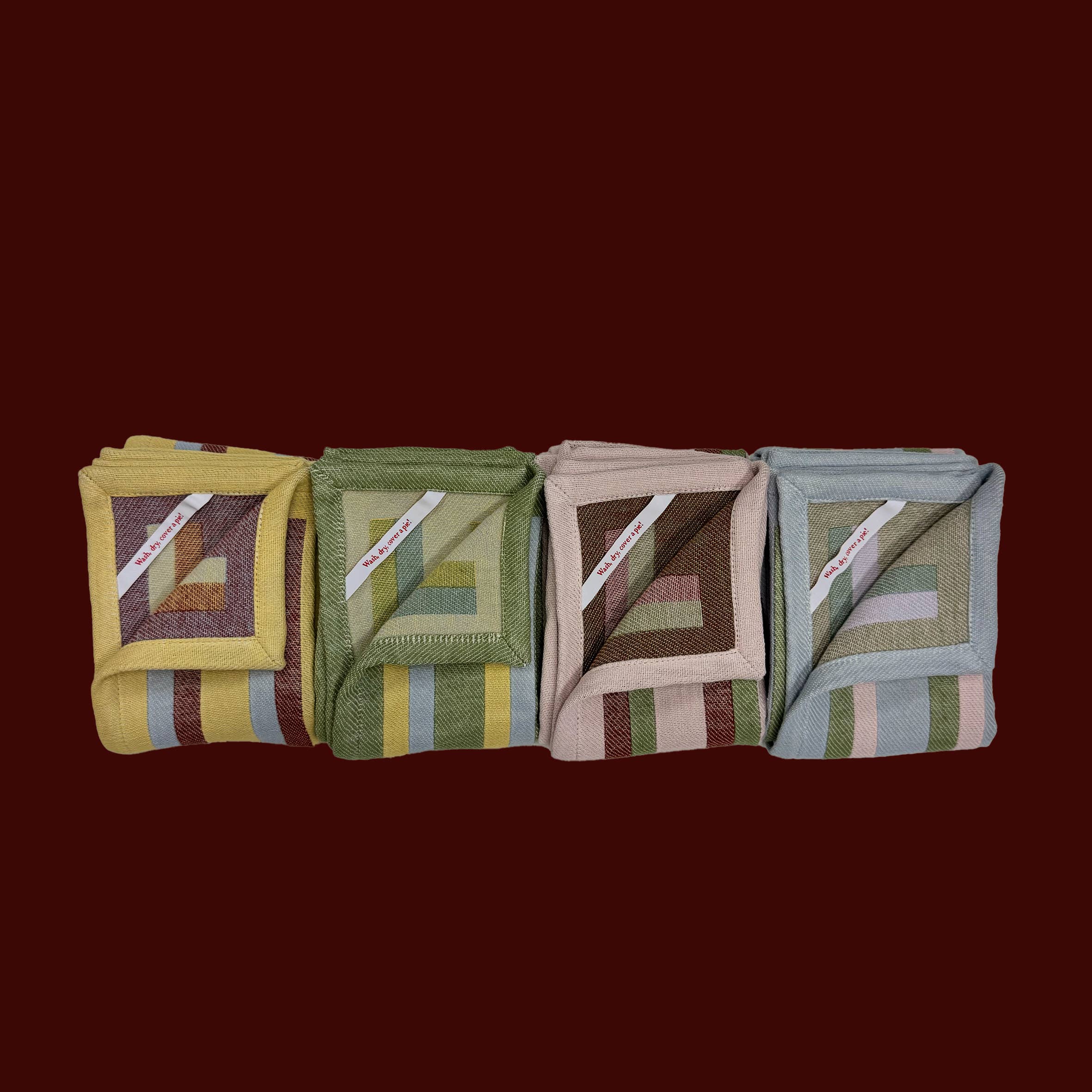 Shop KJP - Wholesale Tea Towel - Dish Towel / Cottage Stripe (4 colours available) 5