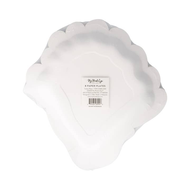 My Mind’s Eye - Wholesale Disposable Plate - GBL1240 - Turkey Shaped Paper Plate3