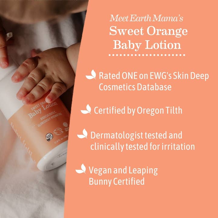 Earth Mama Organics - Wholesale Body Cream/Lotion - Baby - Sweet Orange Baby Lotion