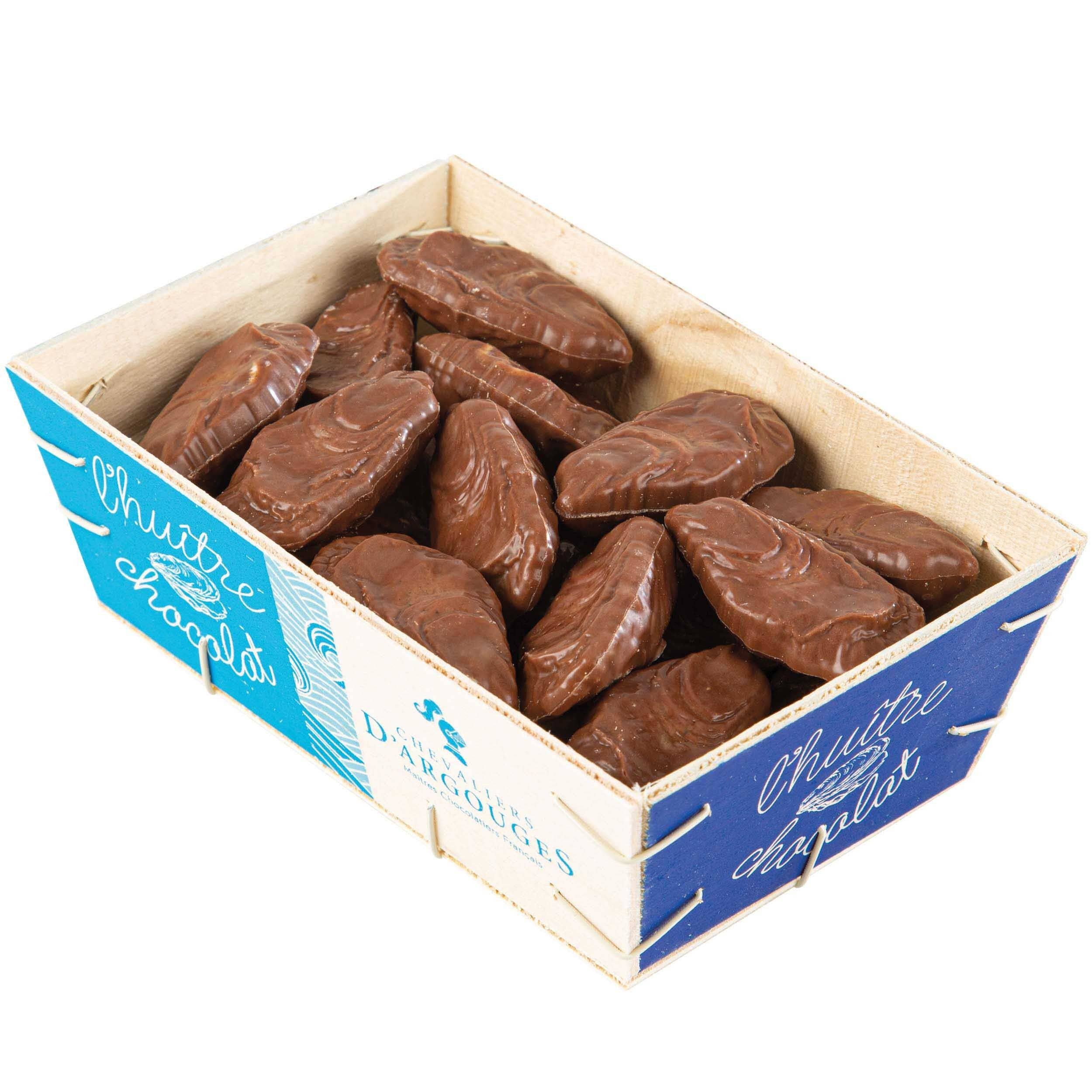 Chevaliers d'Argouges - Vendita all'ingrosso Confezioni di cioccolatini - OSTRICHE ALLA BOURRICHE PRALINE - CIOCCOLATO AL LATTE1