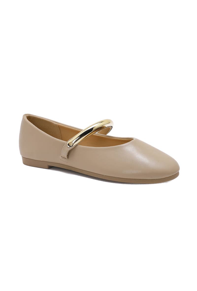 Joia Paris - Wholesale Flats/Loafers - Women's - Ballet flat with buckle, comfortable sole H8-972M4
