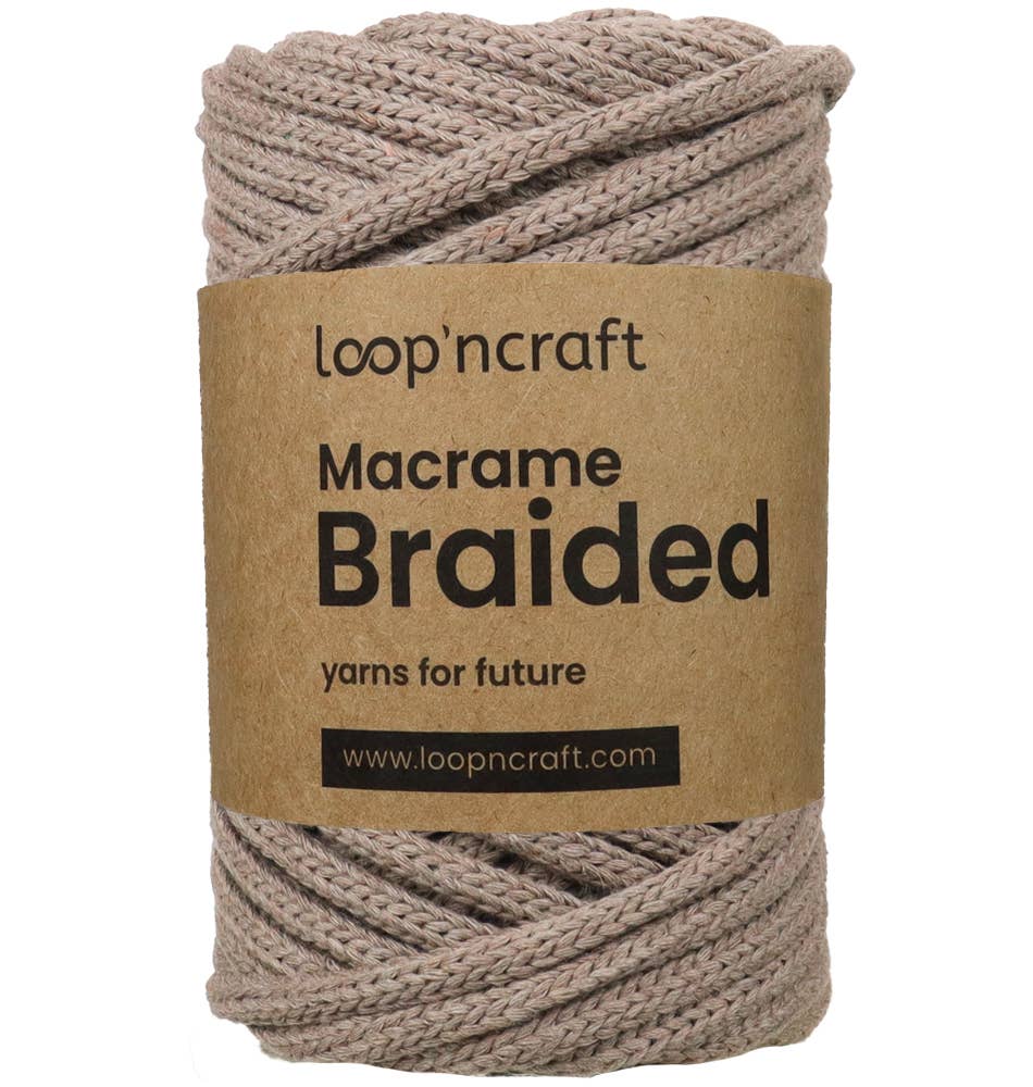 Loop'ncraft – Großhandel Garn – Loop'ncraft Macrame Geflochten 6 mm, Makramee Garn4