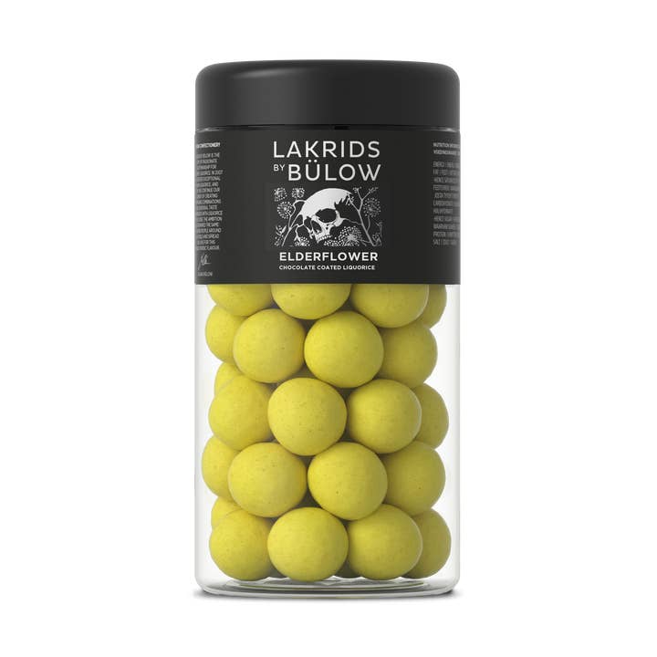 Limited Edition: ELDERFLOWER Chocolate Coated Licorice for wholesale by Lakrids by Bülow