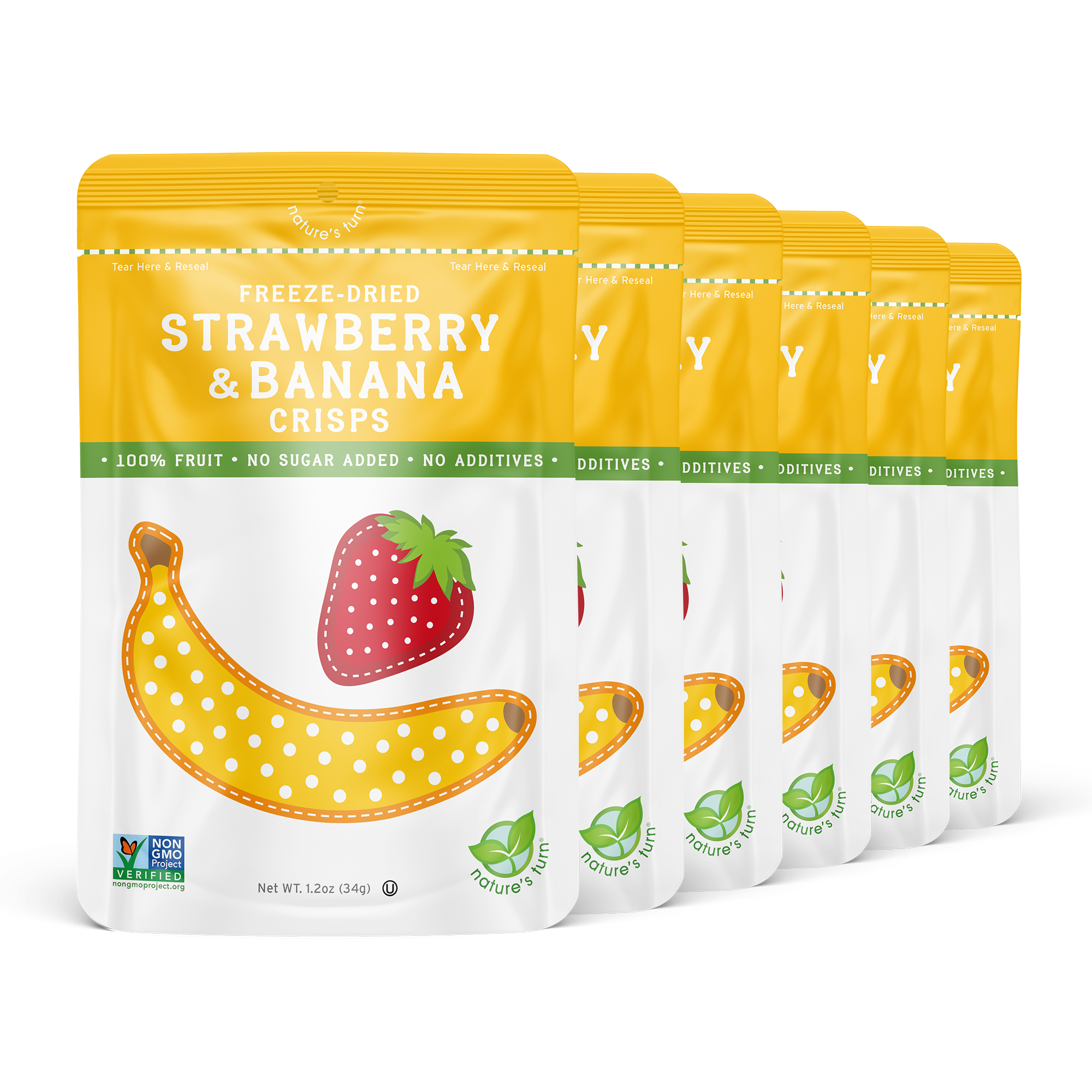 Nature's Turn - Wholesale Dried/Dehydrated Fruit - Freeze-Dried Strawberry & Banana Crisps3