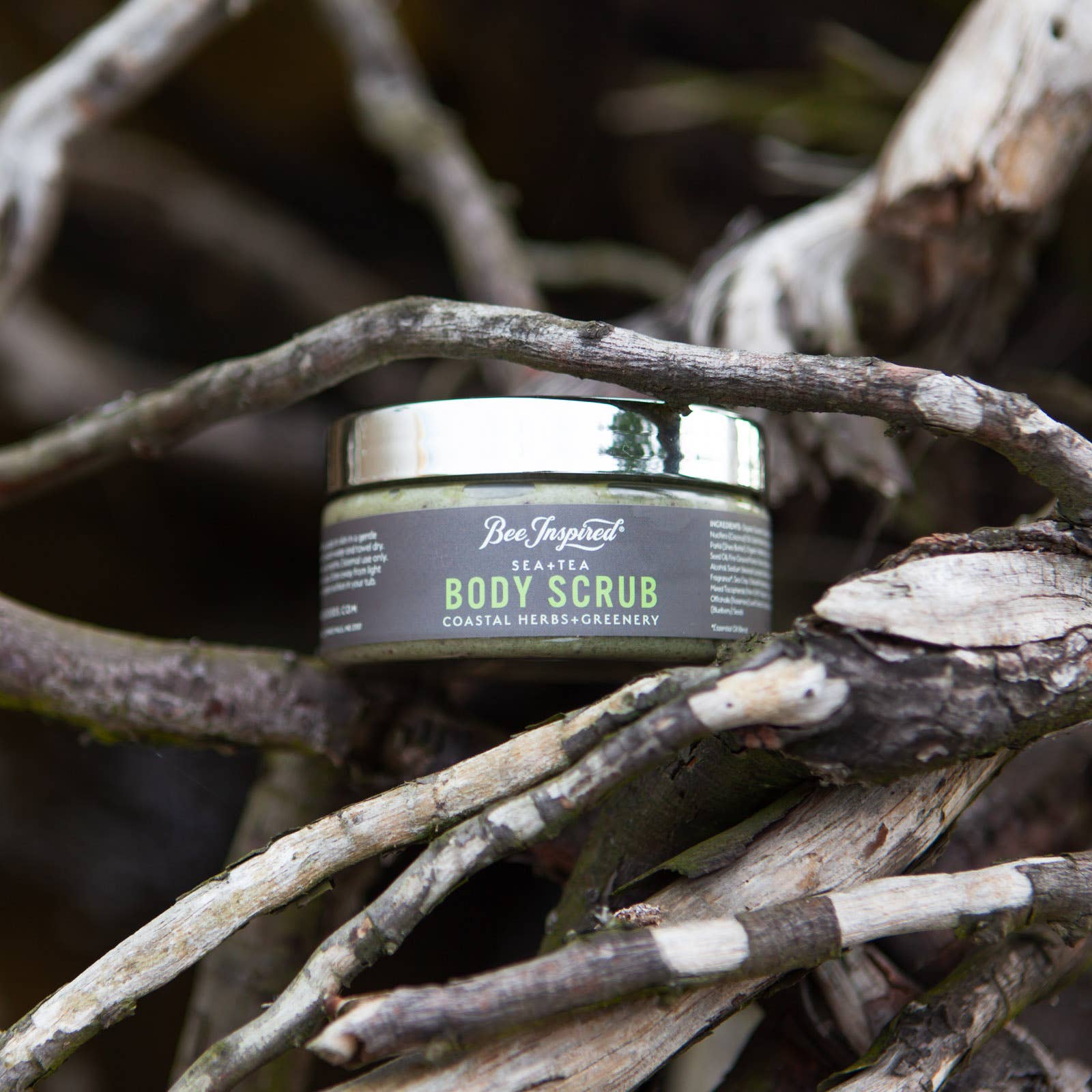 Bee Inspired - Wholesale Body Scrub/Exfoliant - Sea + Tea Body Scrub | 8oz Coastal Herbs Body Scrub10