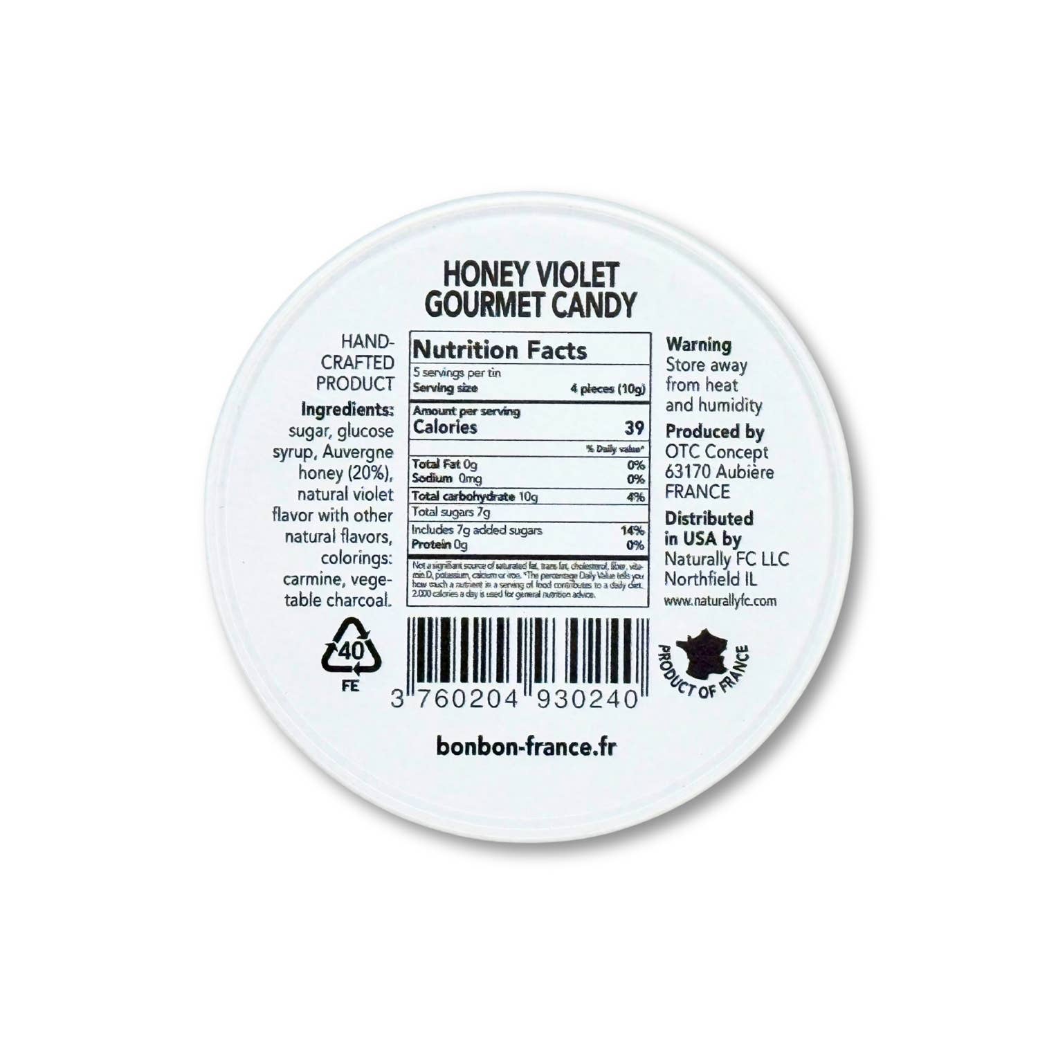 Bonbon-France - Vendita all'ingrosso Caramelle dure - Miele viola Saint-Angelo5