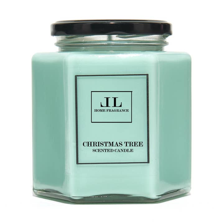 Christmas Tree Scented Candle for wholesale by Lindsay Lucas Candles