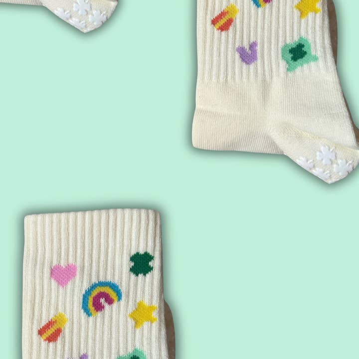 LUCKY CHARMS grip sock for wholesale by MollyGraceGripSocks