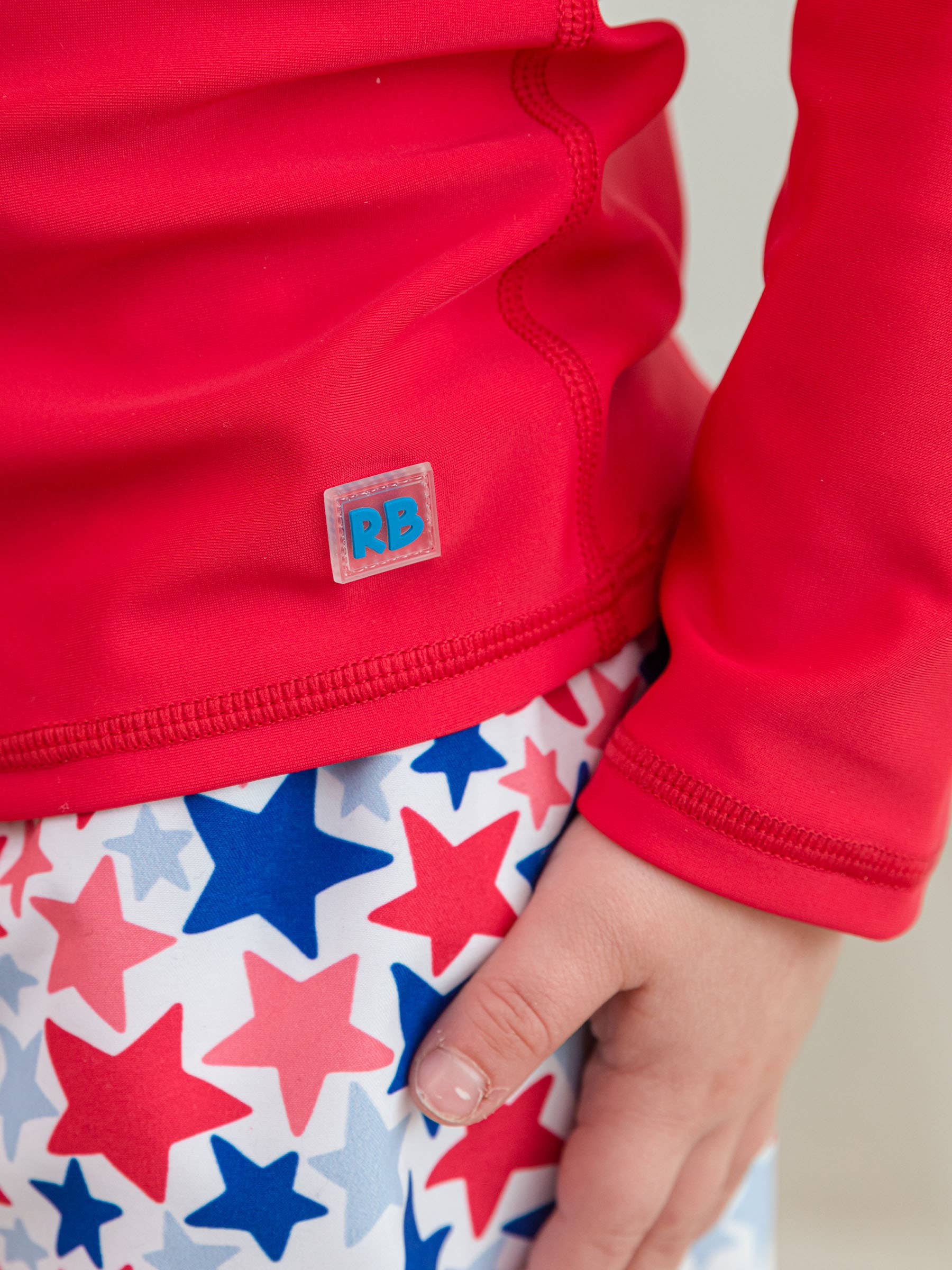 Boys Vintage Red Long Sleeve Rash Guard for wholesale on Faire3