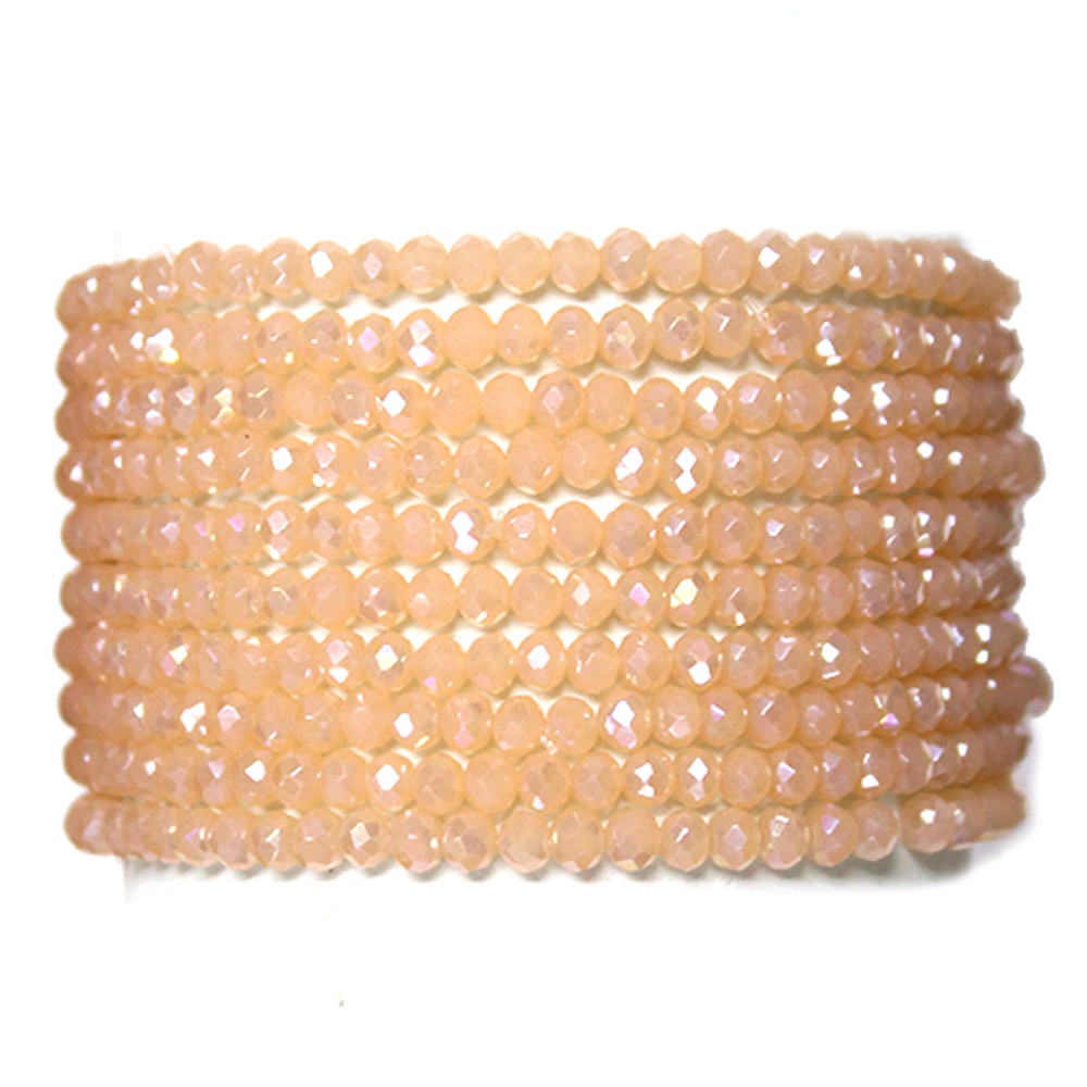 JOIA ACCESSORIES - Wholesale Beaded Bracelet - GLASS BEAD STRETCH MULTI BRACELET, SB 79389