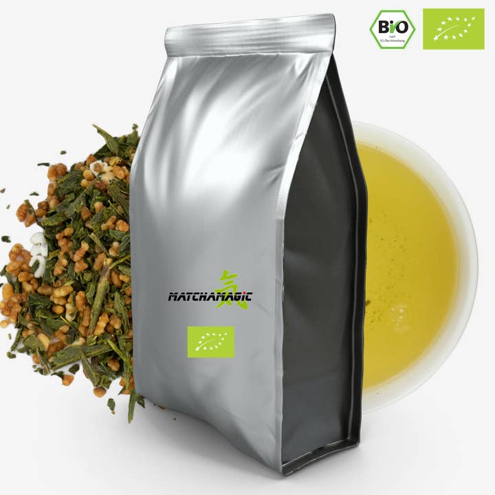 Biologische Genmaicha - Premiumkwaliteit - Bulkverpakking (1 kg) voor wholesale door Matcha Magic