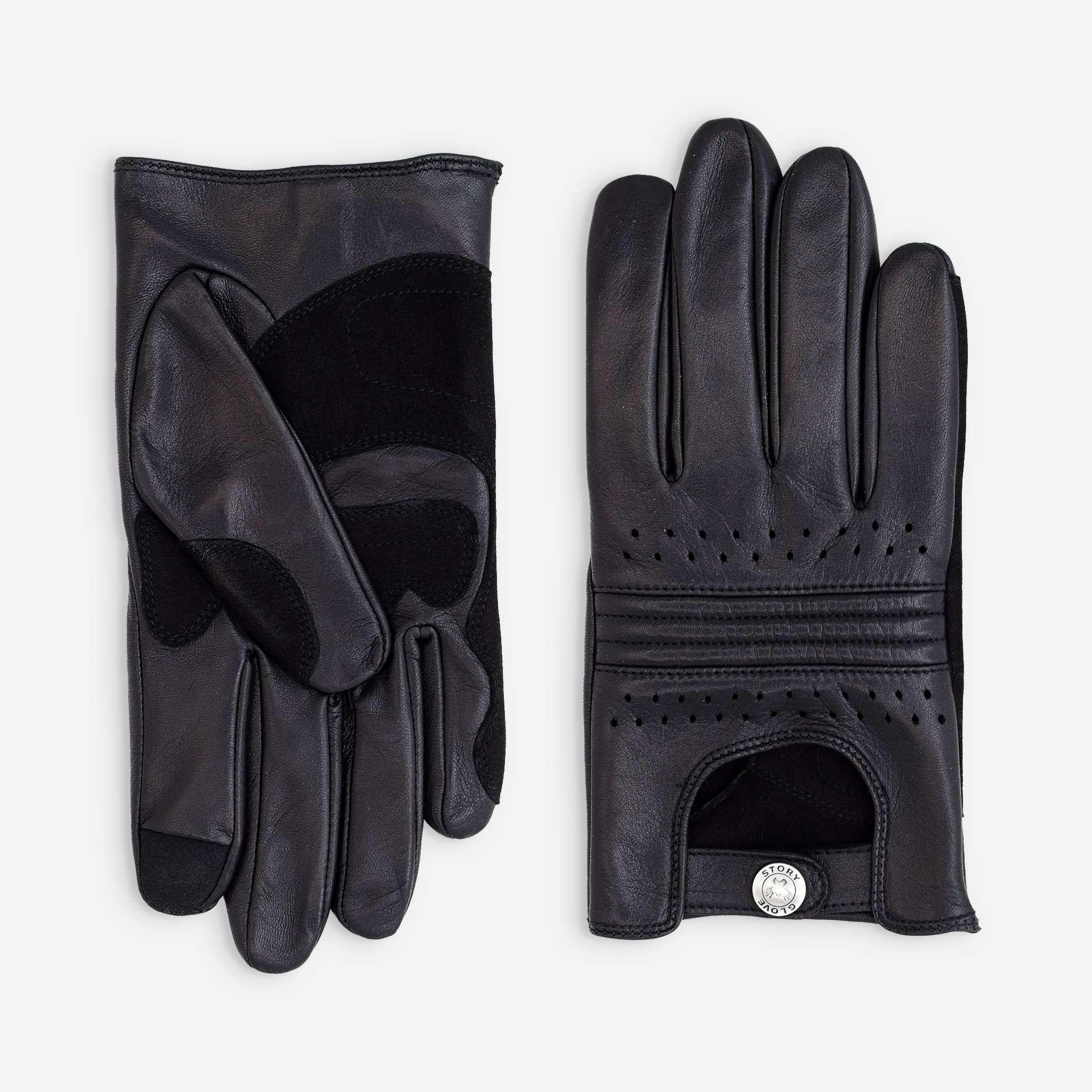 Glove Story - Wholesale Gloves - Men's - Men's leather bike/scooter gloves-Tactile-60016M0
