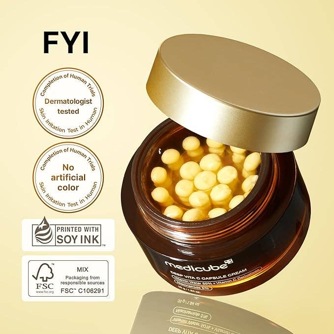 Glowiss – wholesale Facial moisturiser – MEDICUBE DEEP VITA C CAPSULE CREAM 55g 1.94 oz