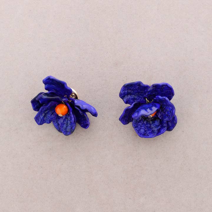 Sonata – Großhandel Click-Button-Schmuck – Ohrstecker mit Harzblumen5