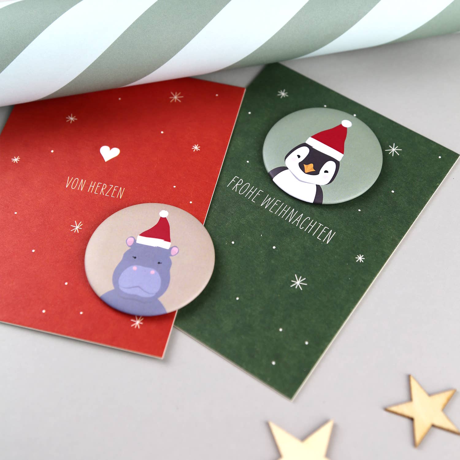 Kunst an Papier - Wholesale Magnet - Magnet Gitte XMas Penguin4