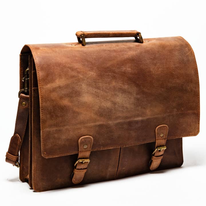 Hides - Wholesale Briefcase - Unisex - Thomas Leather Briefcase
