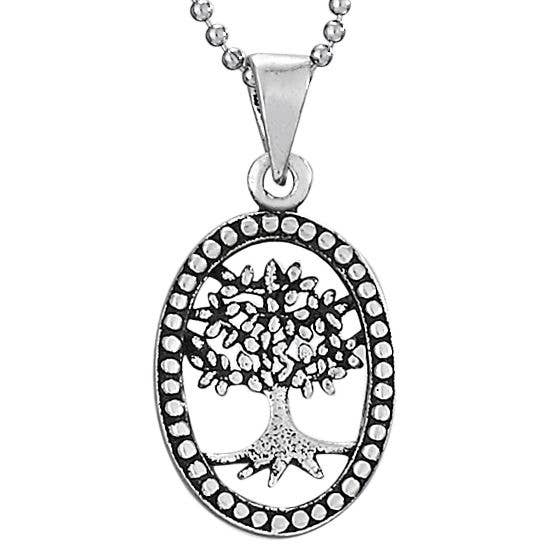 Miniature Apple Tree Sterling Silver Necklace for wholesale by Tiger Mountain Jewelry