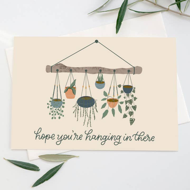 Biglietto da appendere con piante per la vendita all'ingrosso da parte di Wildflower Lettering