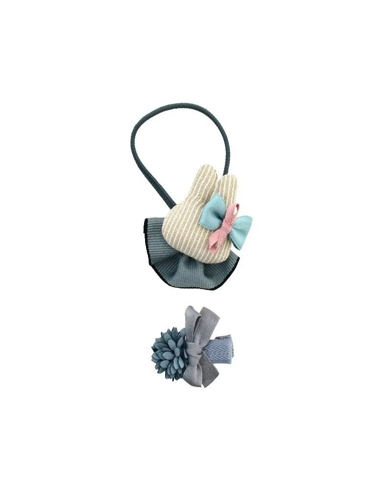 Miss Minna - Wholesale Hair Clip - Kids - 🎀 Children's Hairpin Set Bunny and Bow with Flower3