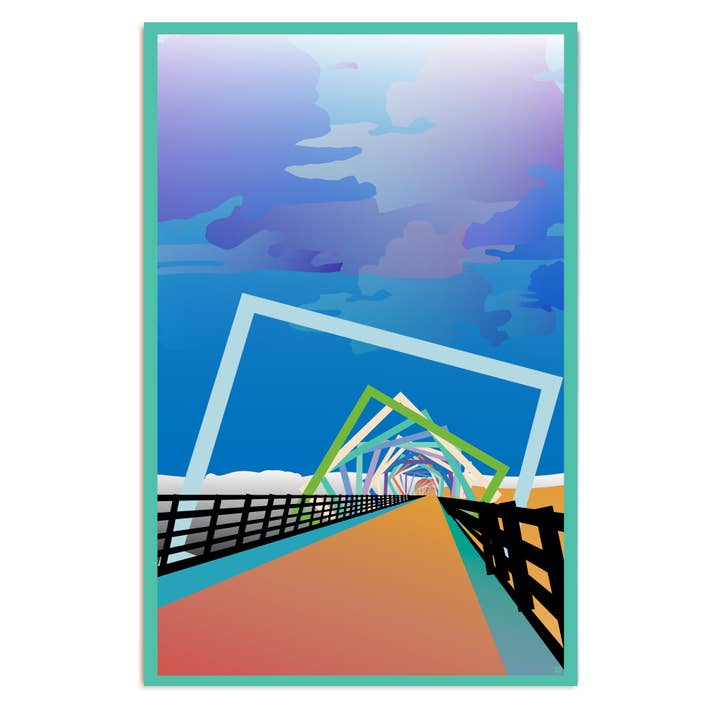 High Trestle Trail Blue Poster for wholesale by RAYGUN