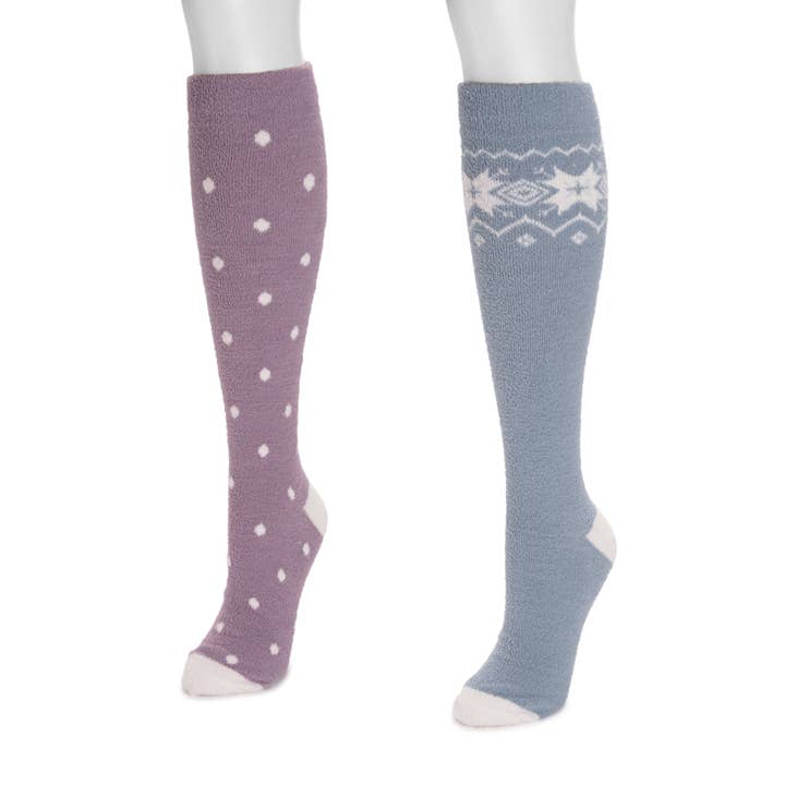 MUK LUKS Women's 2 Pack Knee-High Compression Cozy Sock for wholesale by Muk Luks