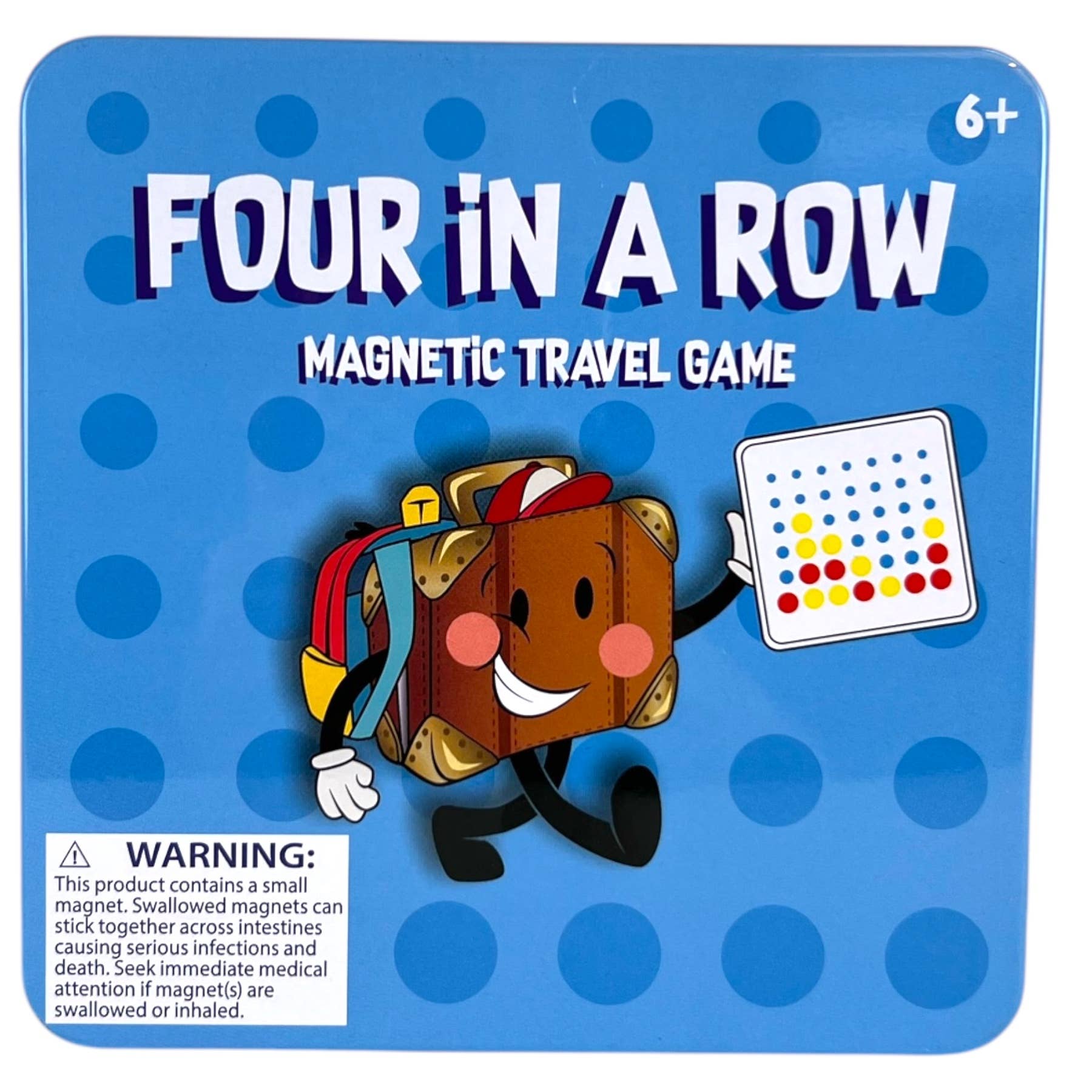 Toysmith - Wholesale Brain Game - Kids - On the Way Games Goplay Magnetic Four In A Row, Travel Game2